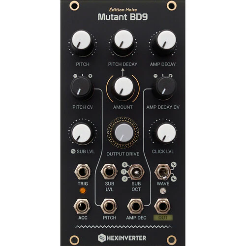 Erica Synths Hexinverter Mutant BD9 Bass Drum Synth Eurorack Module (13 HP)