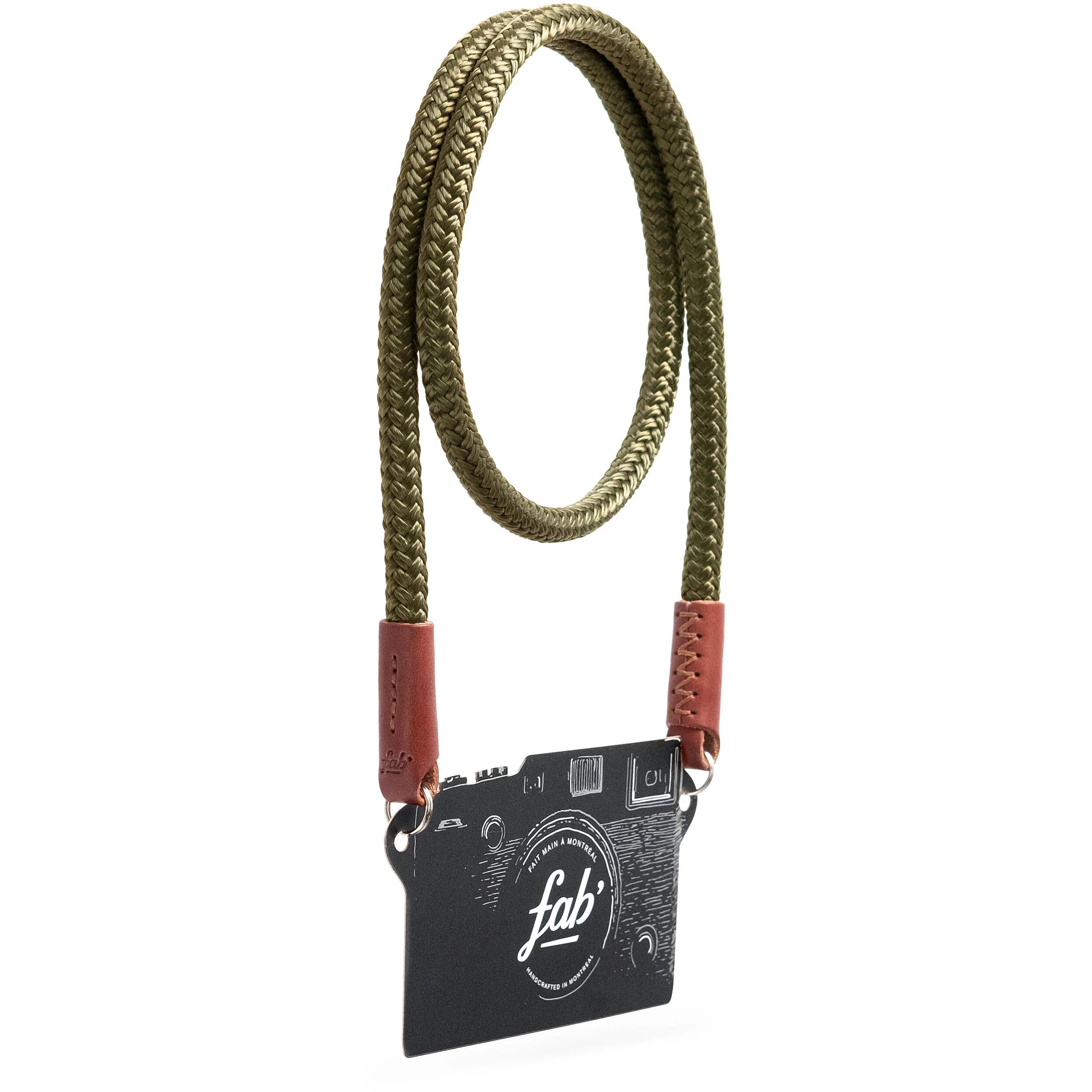 Fab' F8 Rope Camera Strap (Khaki, 47")