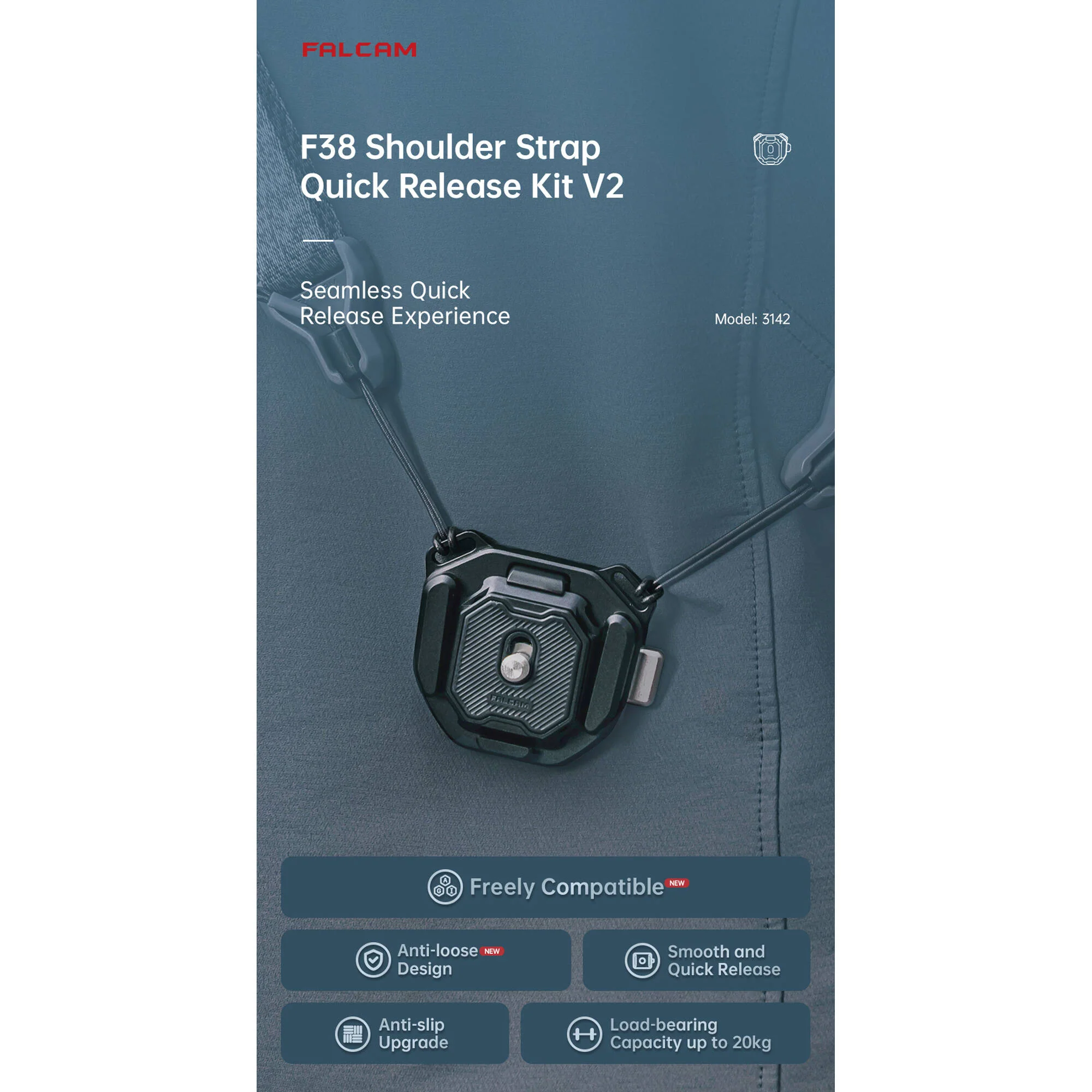 Falcam F38 Quick Release Buckle Kit for Shoulder Strap V2 - Image 7