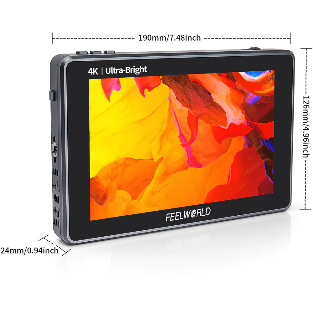 FeelWorld L7 7" 3D LUT 4K HDMI Monitor with Metal Housing - Image 6