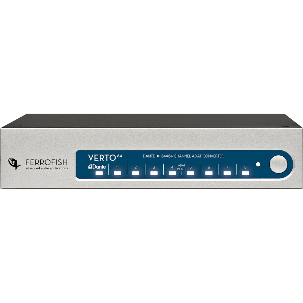 Ferrofish Verto64 64-Channel ADAT/Dante Format Converter - Image 2