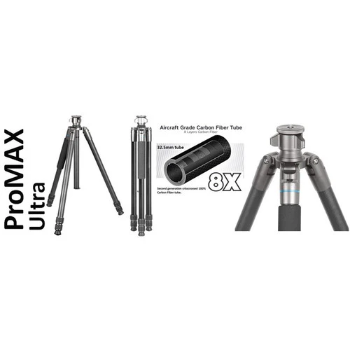 Field Optics Research ProMax Ultra FT-6841C Carbon Fiber Tripod - Image 5