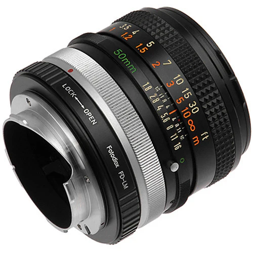 FotodioX Canon FD Pro Lens Adapter with Built-In Iris Control for Leica M-Mount Cameras - Image 3