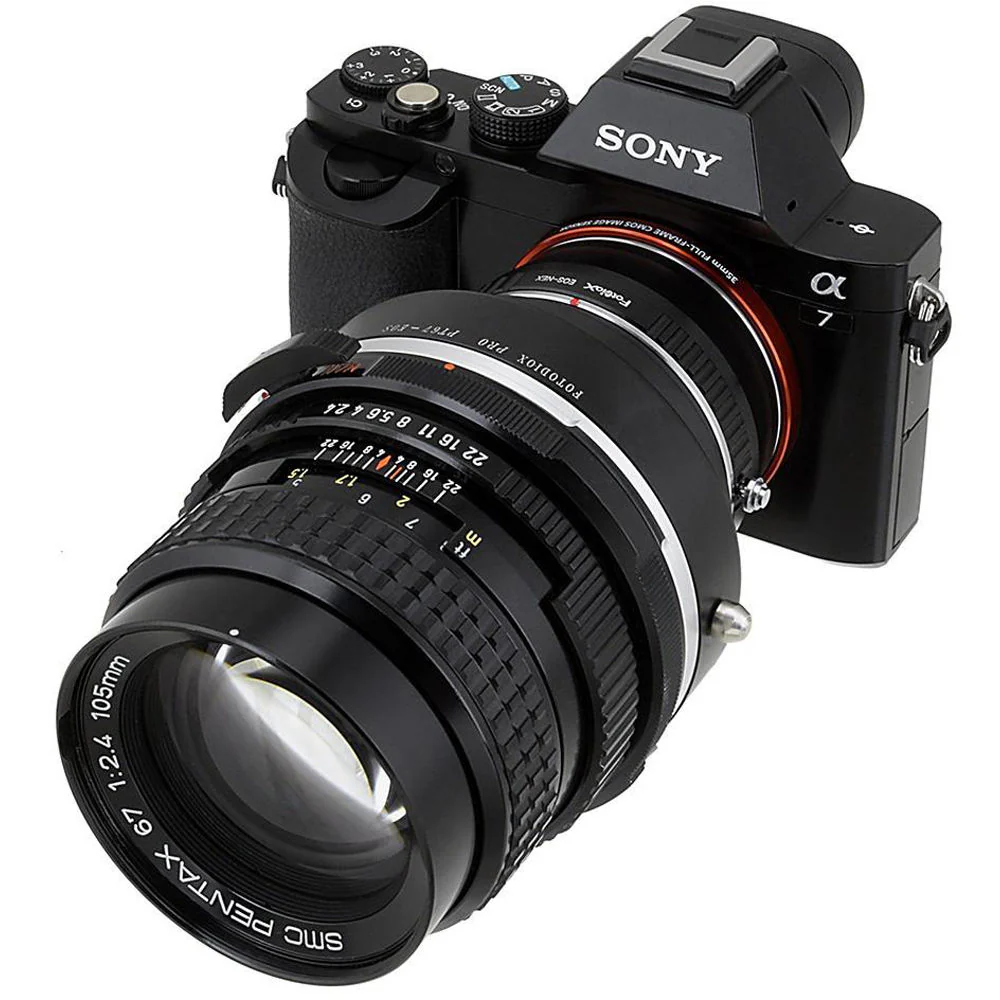 FotodioX Pro Mount Adapter for Pentax 67 Lens to Sony E-Mount Camera - Image 4