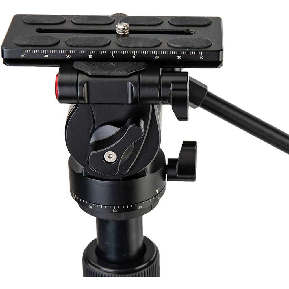 Fotopro MH-6A Metal Fluid Video Head (Black) - Image 2