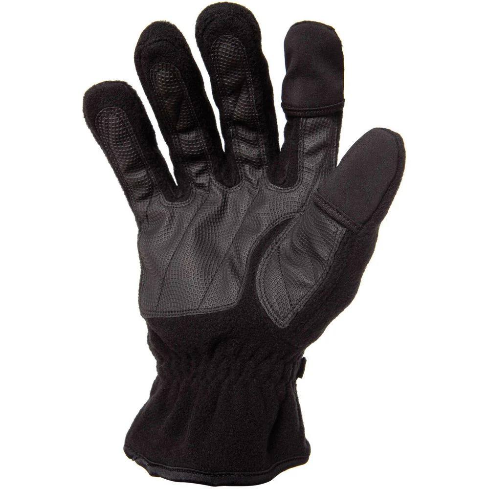 Freehands Women's Unlined Fleece Gloves (Large, Black) - Image 2