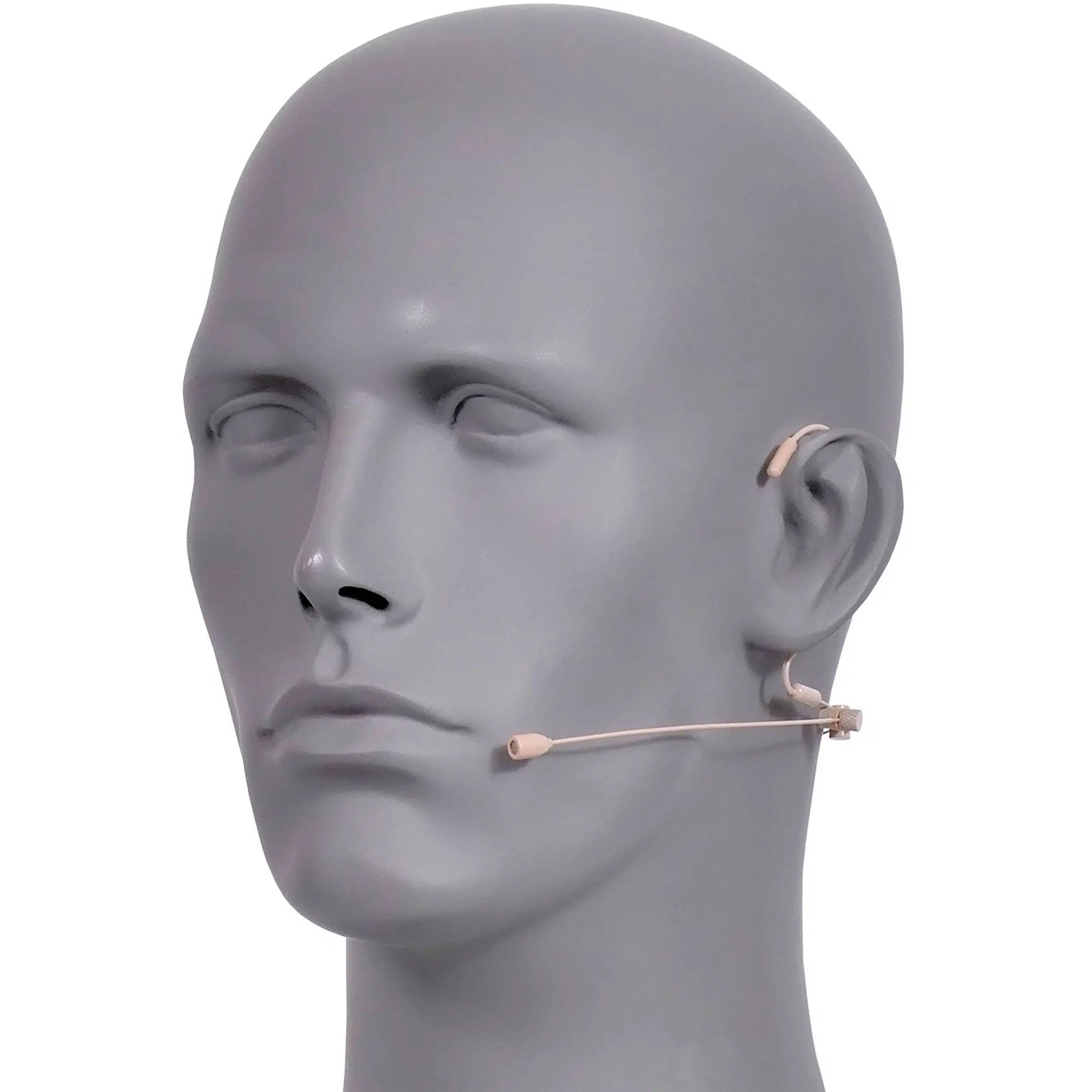 Galaxy Audio HSM4F Fully Adjustable Dual-Ear Headset Microphone and 4 Cables with TA4F Connectors (Beige) - Image 5