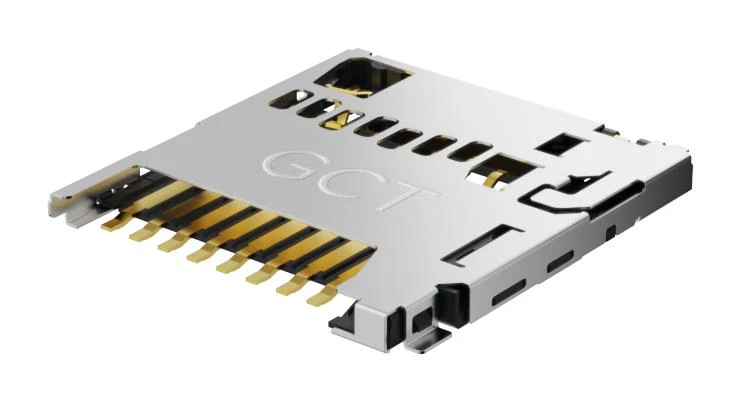 GCT (GLOBAL Connector TECHNOLOGY) MEM2080-00-128-00-A Memory Card Microsd Push-Push 8 Contacts Phosphor Bronze New