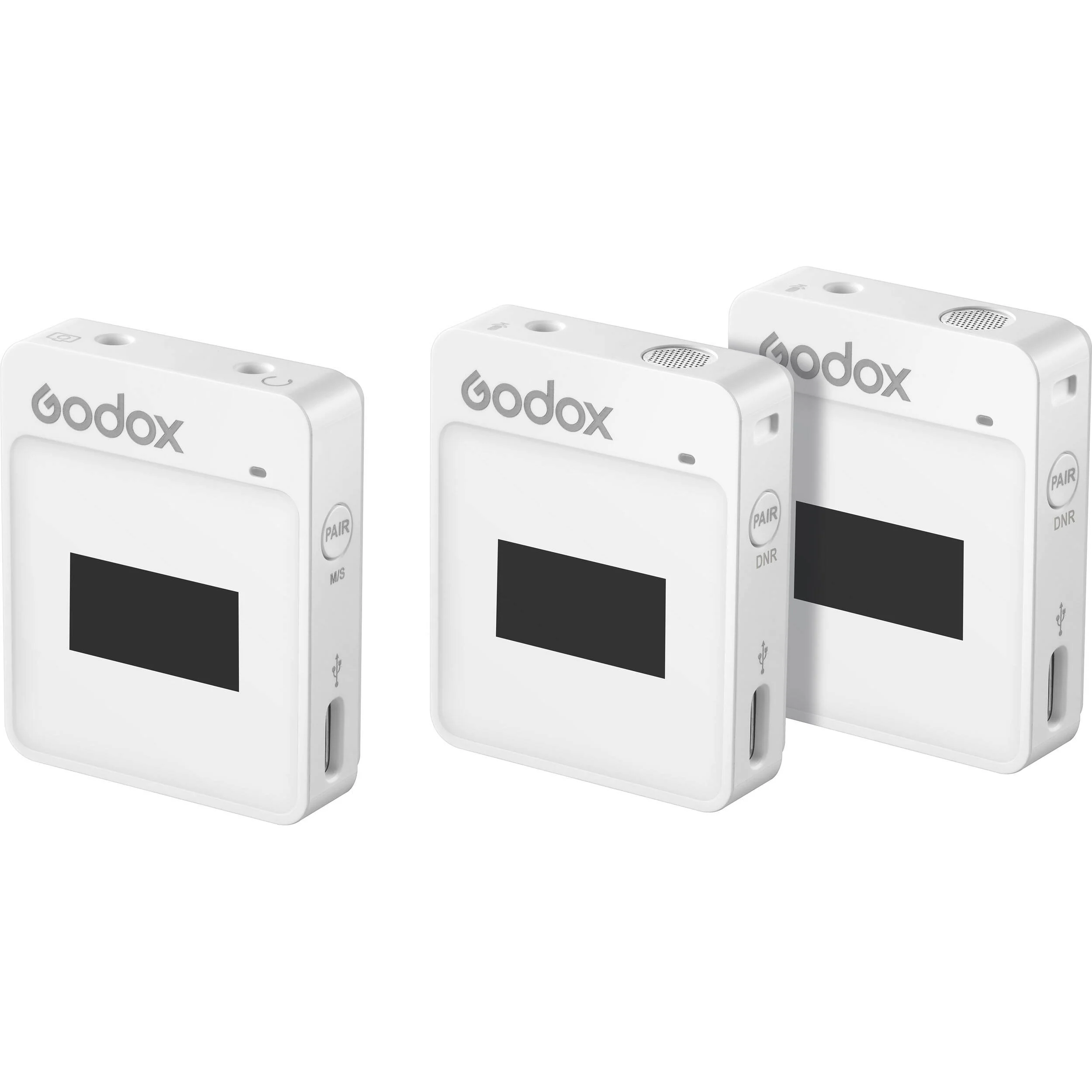 Godox MoveLink II M2 Compact 2-Person Wireless Microphone System for Cameras & Smartphones with 3.5mm (2.4 GHz, White) - Image 2