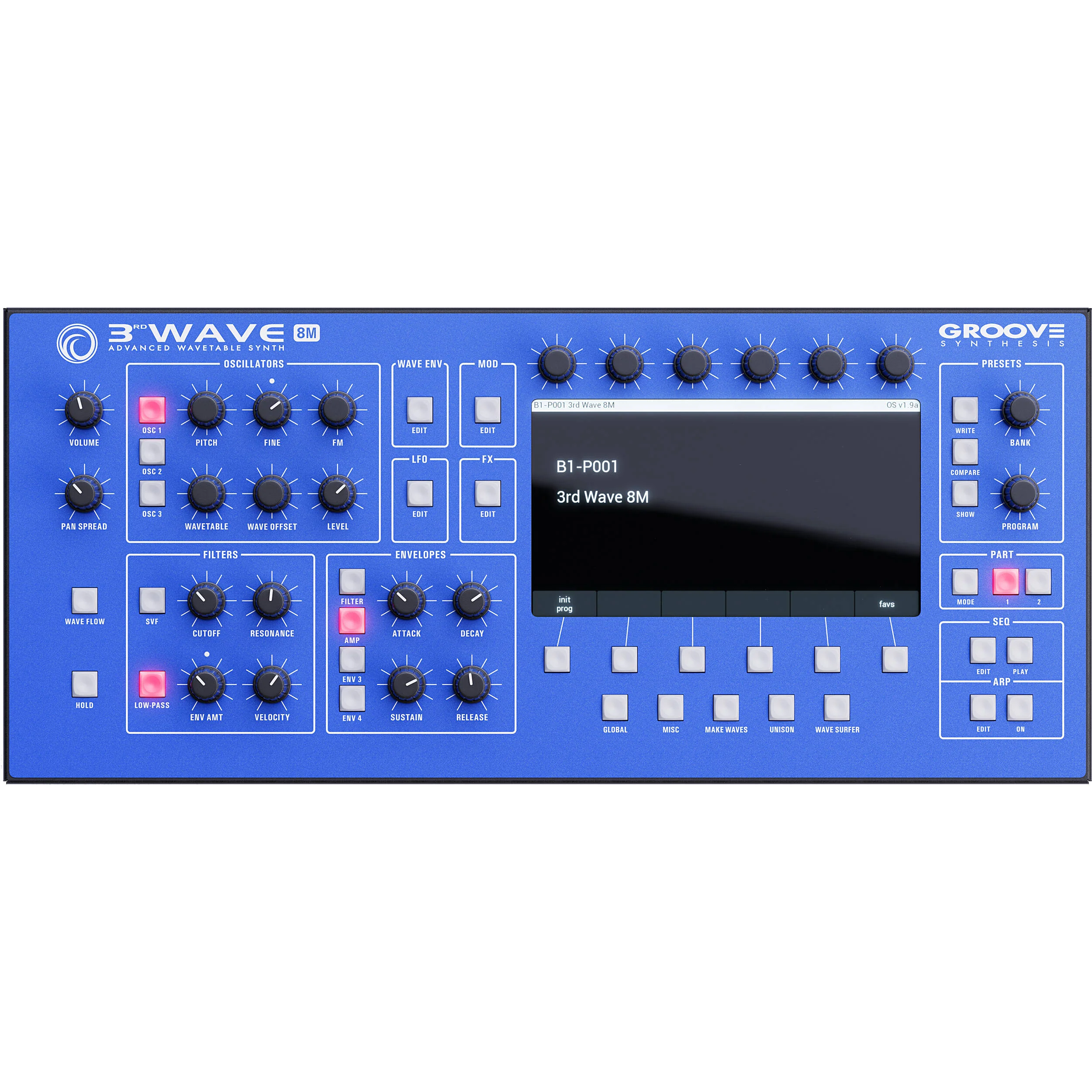 Groove Synthesis 3rd Wave 8M 8-Voice Advanced Wavetable Synthesizer (Desktop Module) - Image 6
