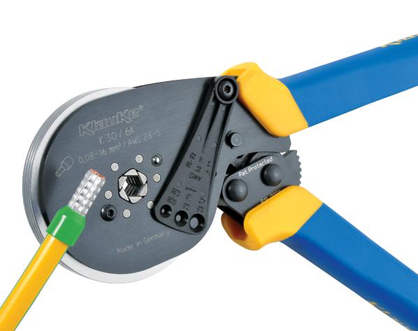Gustav Klauke K306K K306K Crimp Tool Ratchet 0.08-16 mm² End Sleeves & Twin Cables - Image 2