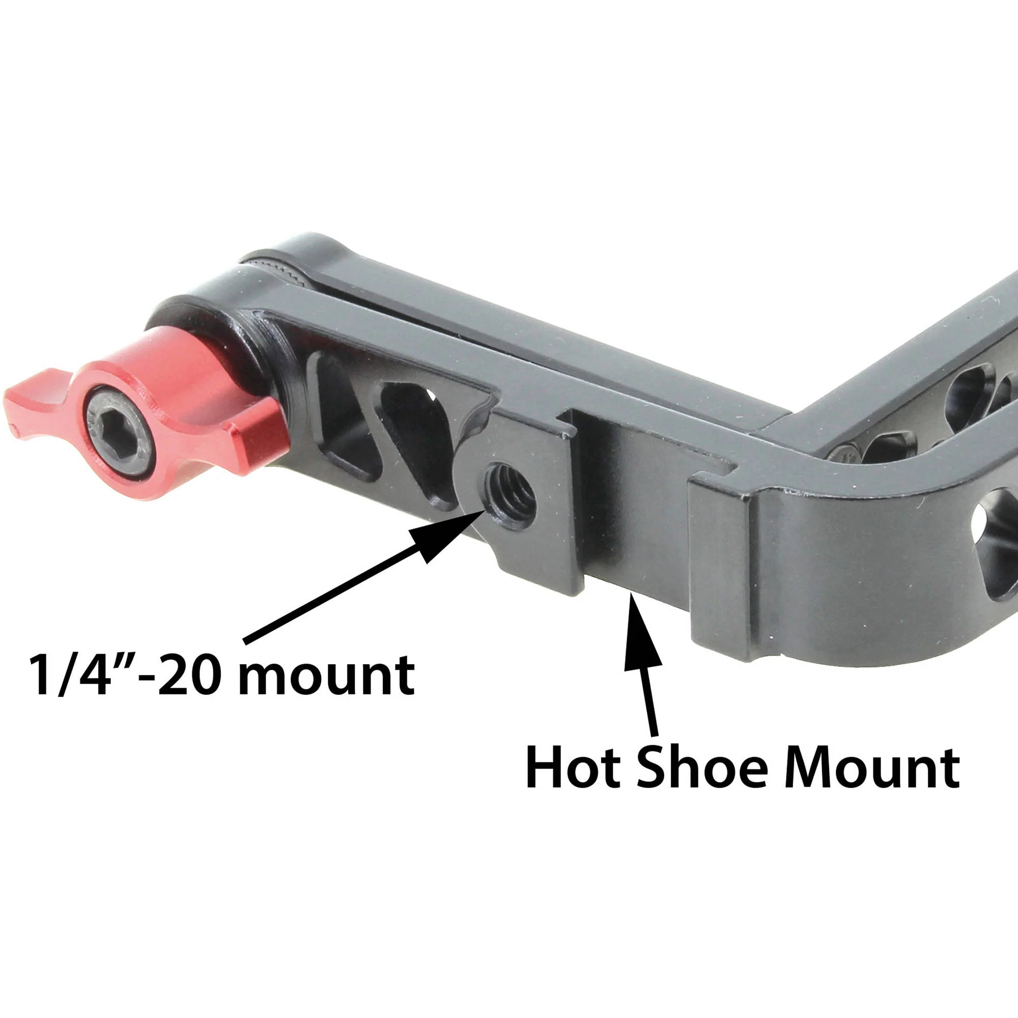 GyroVu Dual 180&deg;-Tilt&nbsp;L-Shape Monitor Bracket with Shoe Adapter & Seven 1/4"-20 Mounts - Image 5