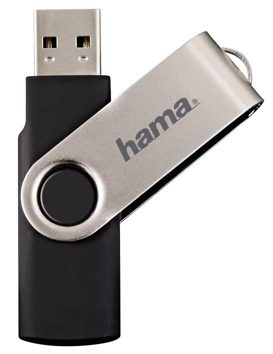 Hama 94175 94175 Rotate USB 2.0 Flash Drive 16GB 10 MB/s Black/Silver - Image 3