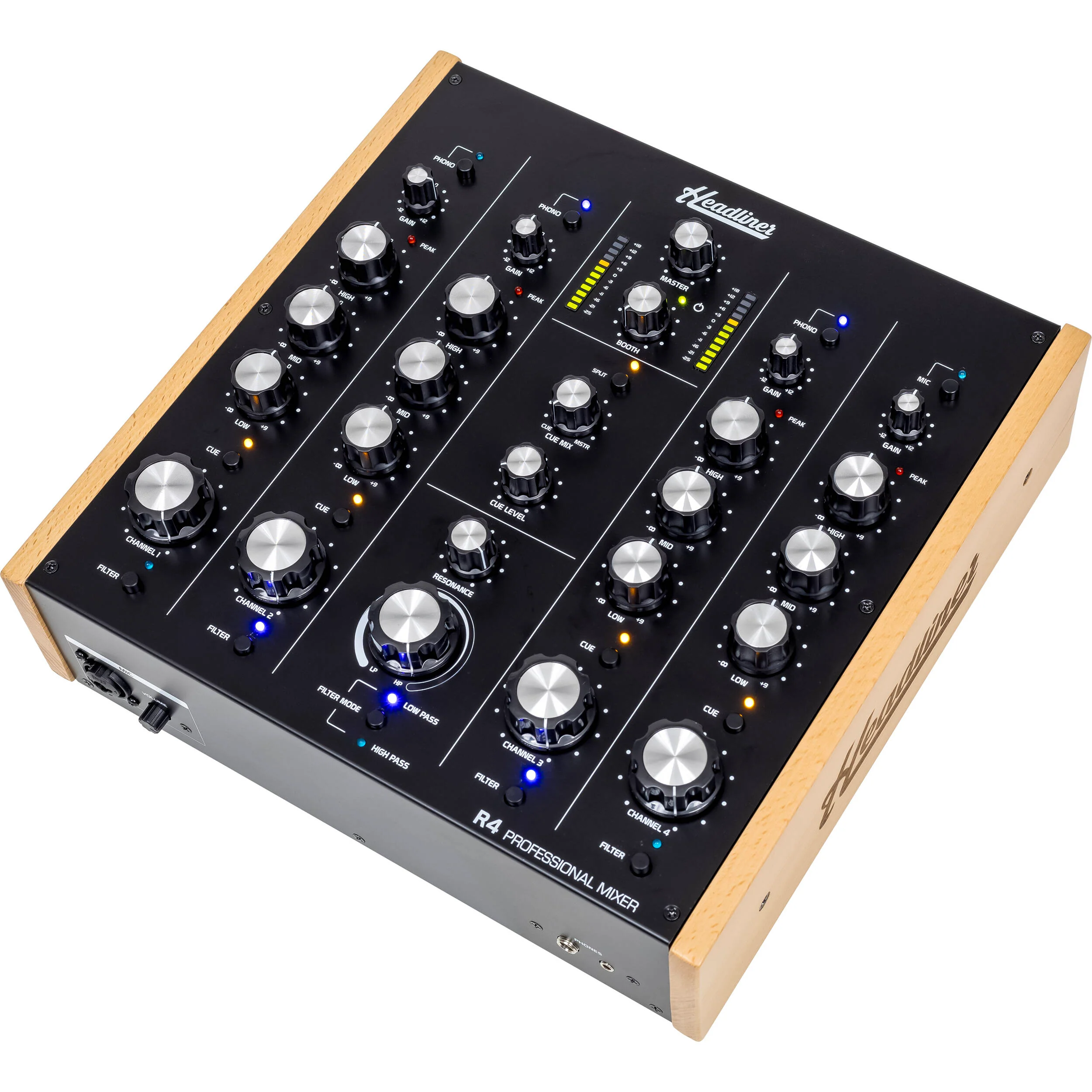 Headliner R4 Professional 4-Channel Rotary DJ Mixer - Image 3
