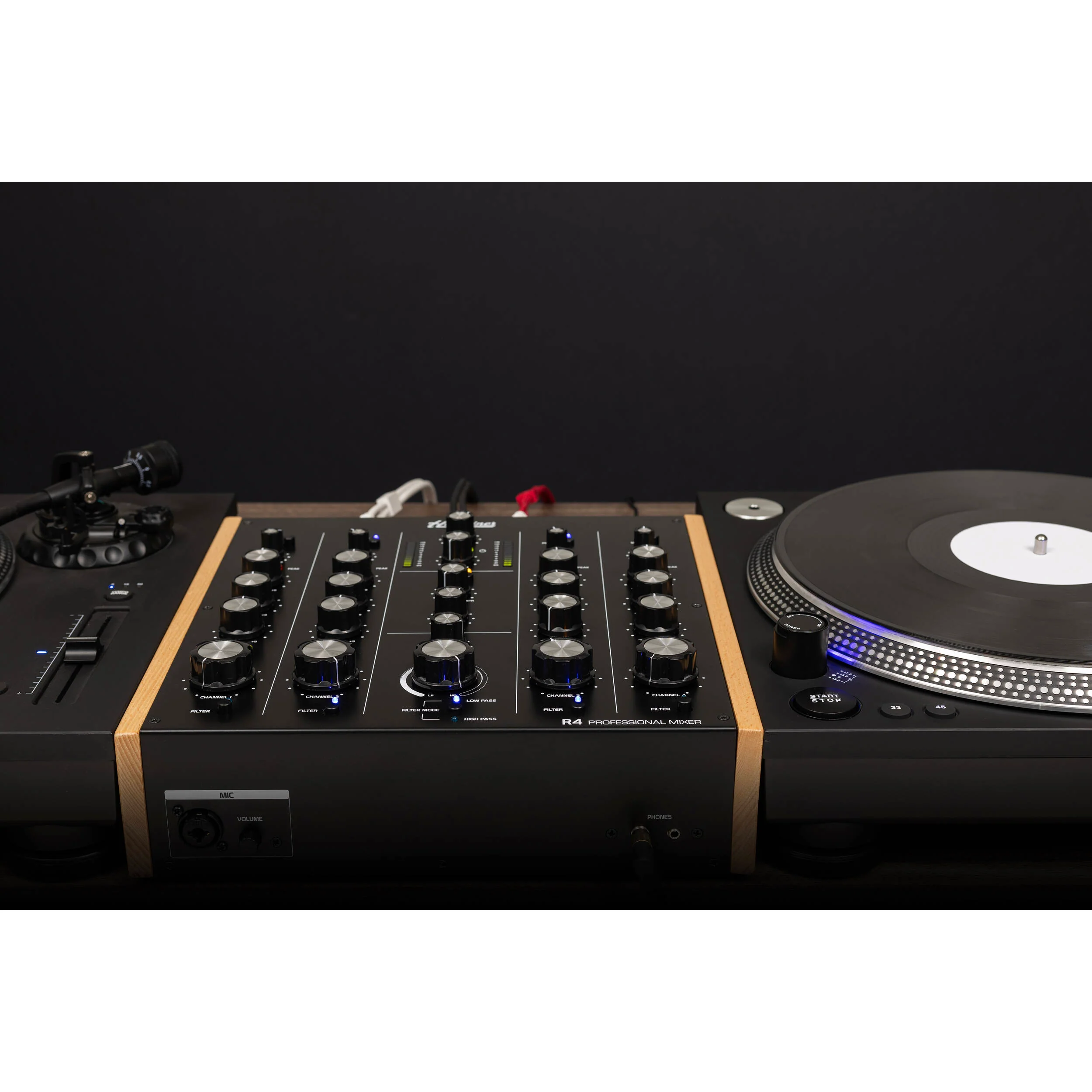 Headliner R4 Professional 4-Channel Rotary DJ Mixer - Image 6