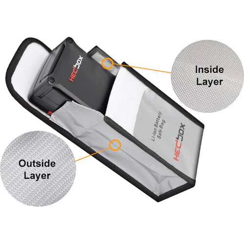 Hedbox FIREBAG-L Li-Ion Battery Safe Bag (Large) - Image 4