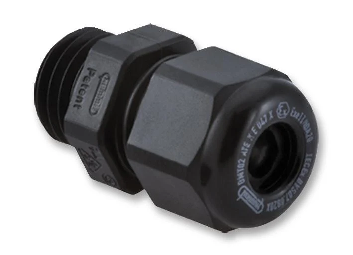 HUMMEL 1.219.2501.50 Cable Gland, M25 x 1.5, 13 mm, 18 mm, Nylon (Polyamide), Black