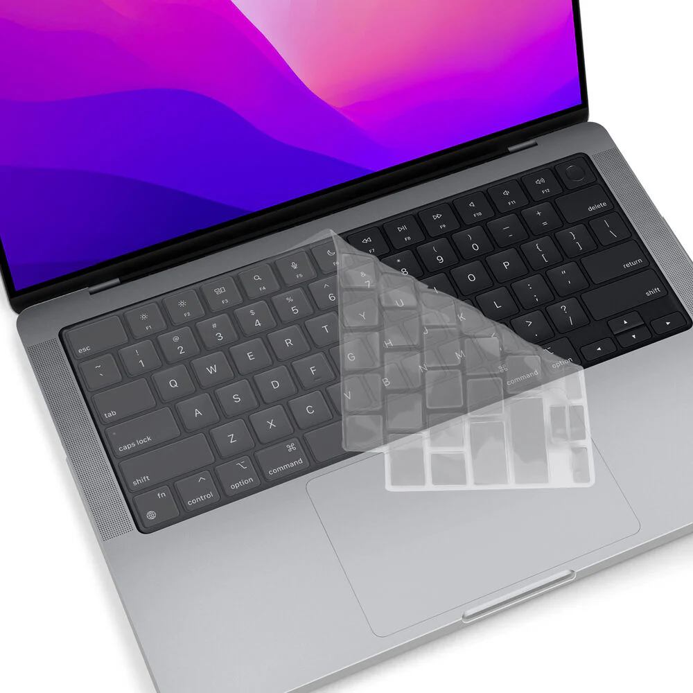 iBenzer Neon Party Hard-Shell Case for 16" MacBook Pro (M1, Clear) - Image 4