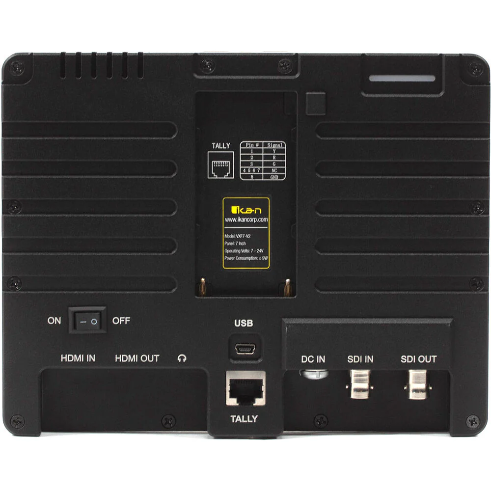 ikan VXF7 7" HDMI/SDI On-Camera Monitor V2 with Tally - Image 3