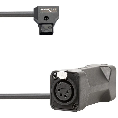 IndiPRO Tools D-Tap to Dual 4-Pin Female XLR Connectors Cable (24")