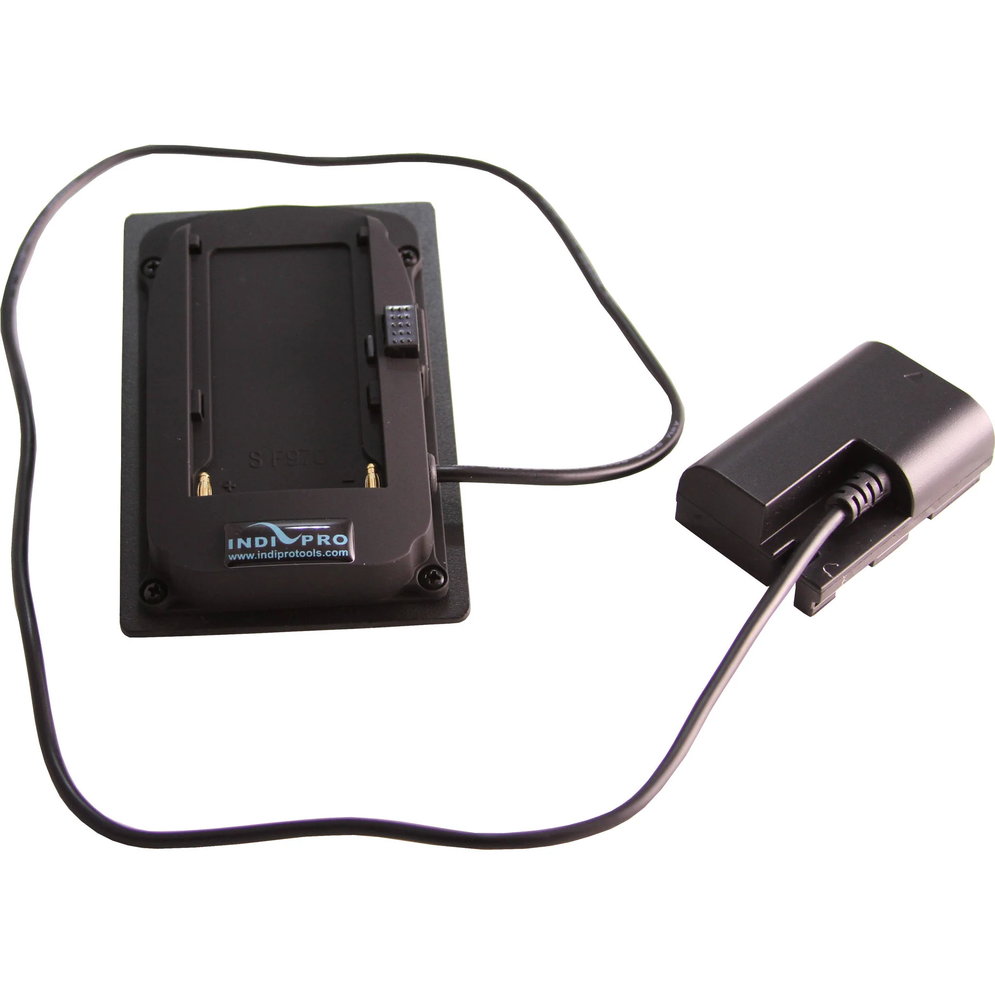 IndiPRO Tools Sony L-Series Mounting Plate to LP-E6 Dummy Battery (24" Cable)