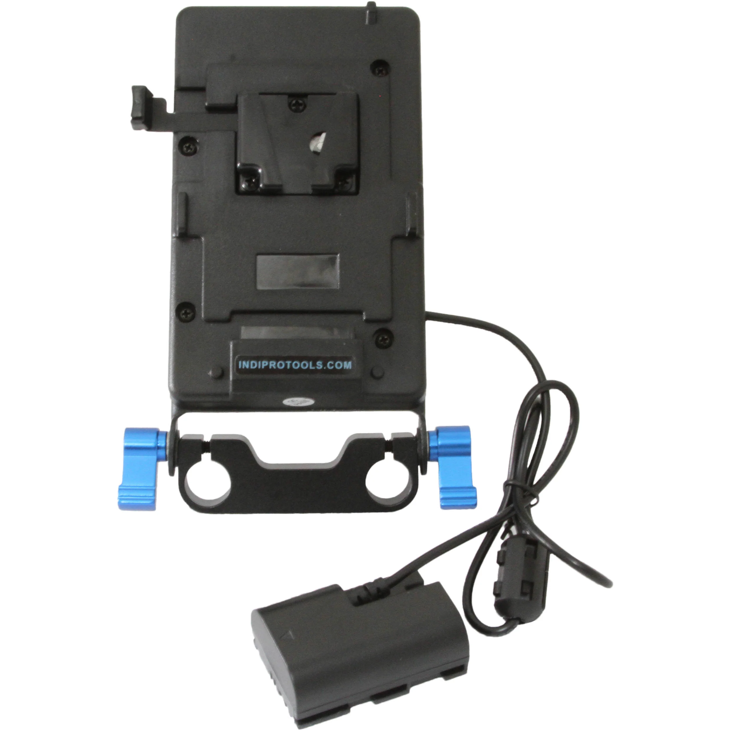 IndiPRO Tools V-Mount Plate for 4-Pin XLR Cameras & Devices (15mm Rod Bracket) - Image 12