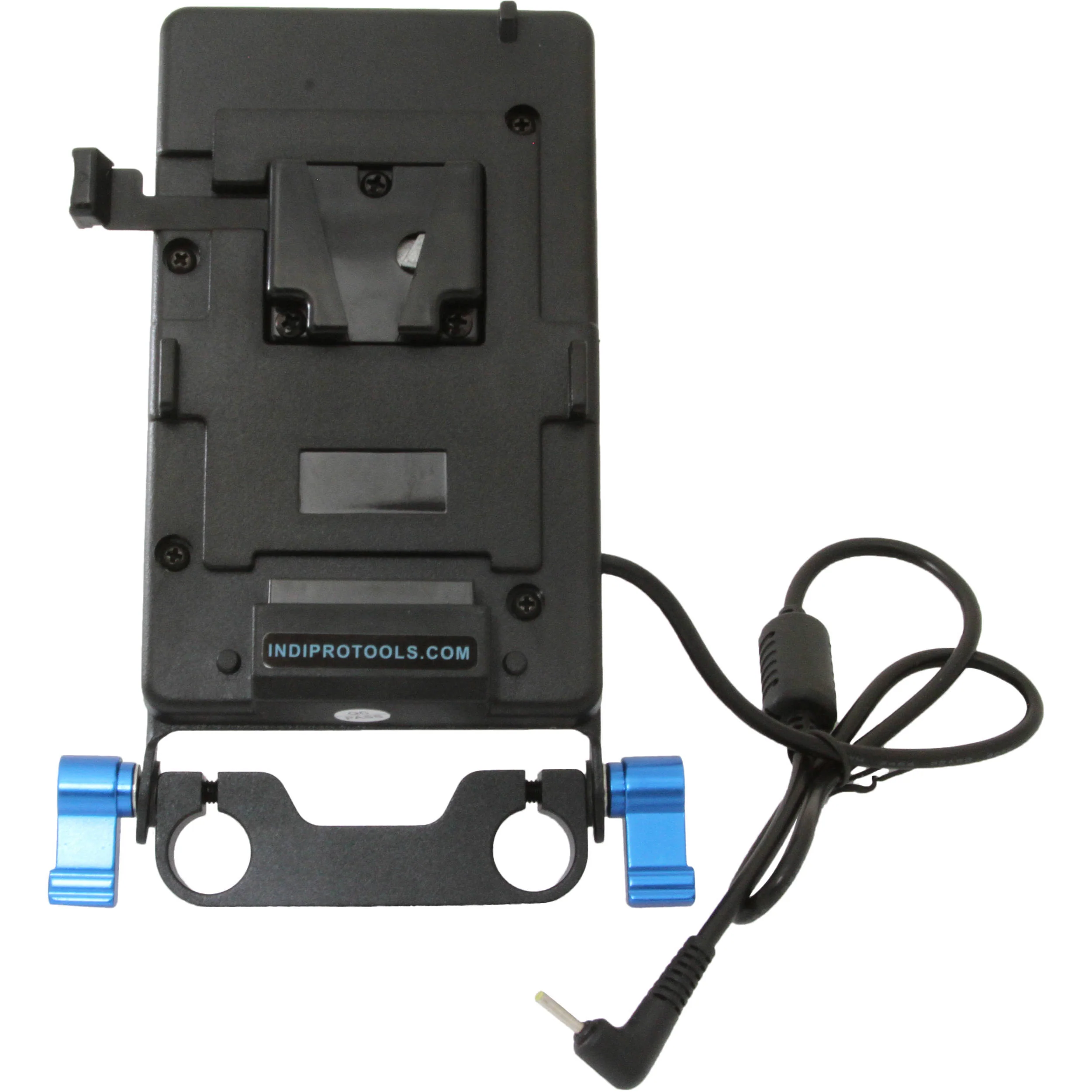 IndiPRO Tools V-Mount Plate for 4-Pin XLR Cameras & Devices (15mm Rod Bracket) - Image 8