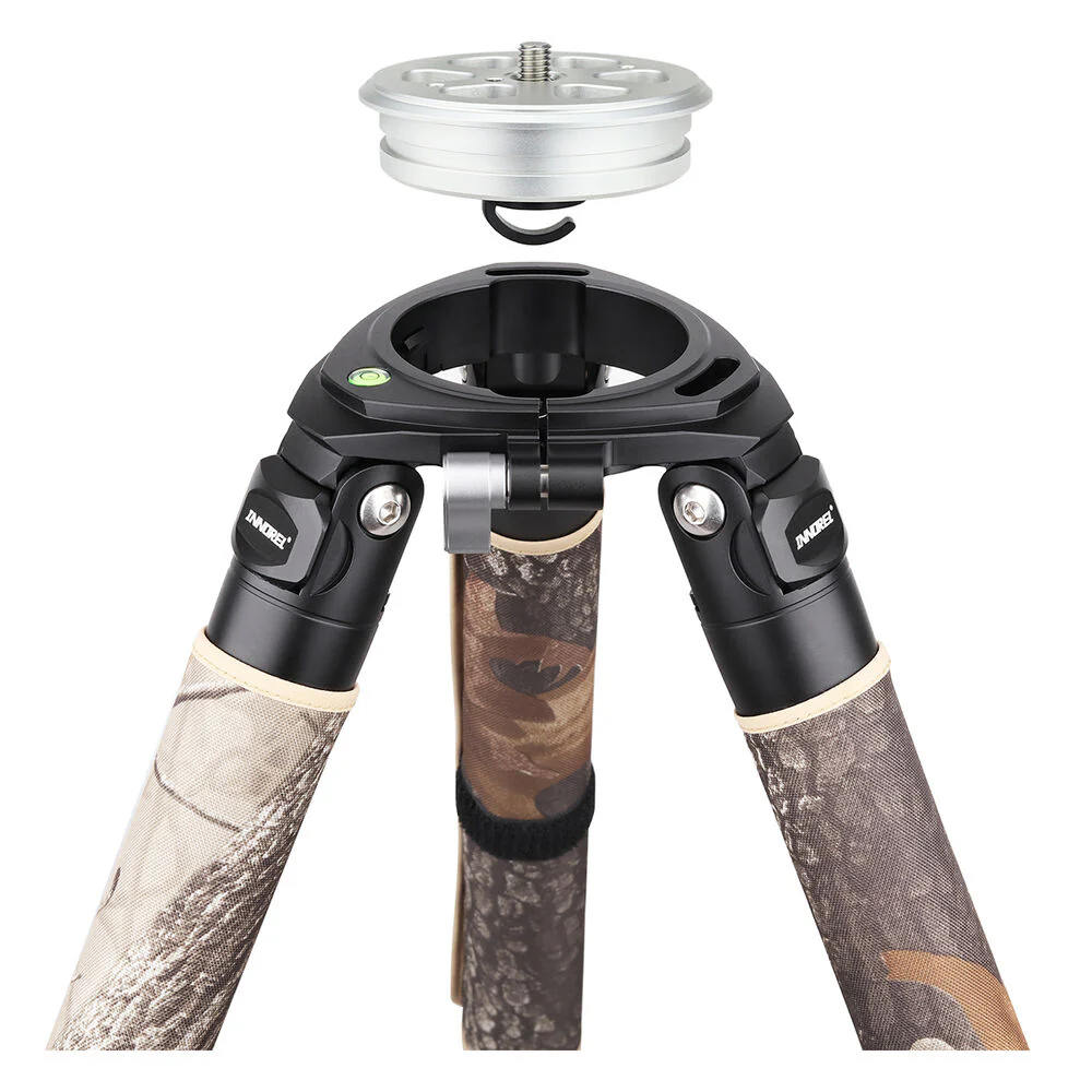 INNOREL RT90CM Carbon Fiber Tripod with 75mm Bowl (Woodland Camouflage) - Image 4