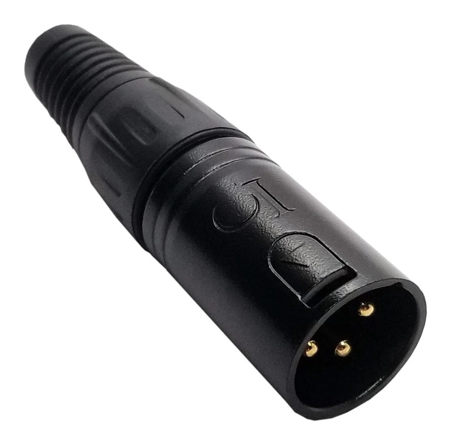 IO Audio Technologies IO-XLR3-M-BKAU XLR Connector Plug 3POS Cable
