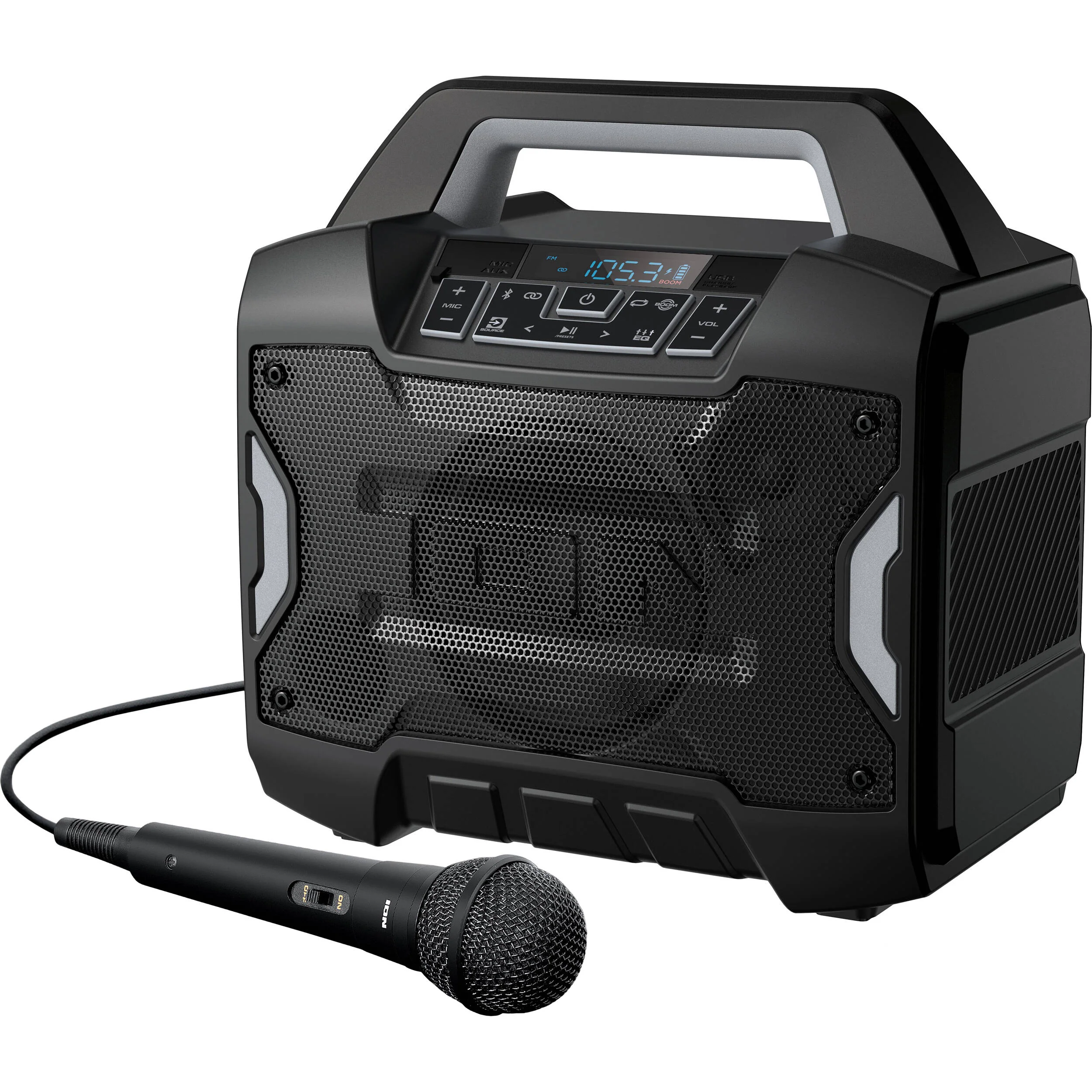 ION Audio Sport Boom All-Weather Rechargeable Speaker with Microphone