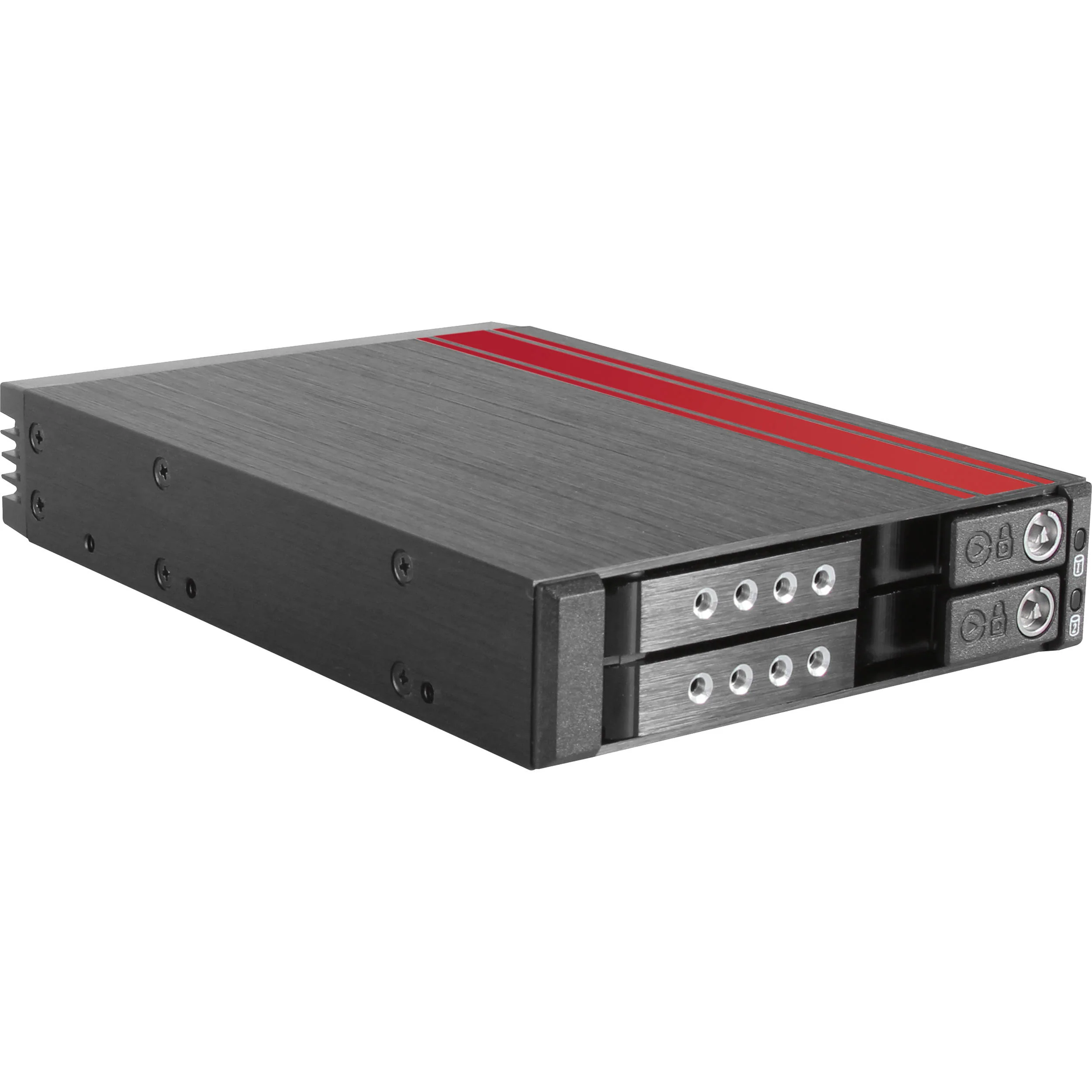 iStarUSA 3.5" to 2 x 2.5" SATA I/II/III 6 Gb/s Hot-Swap Drive Cage (Black)