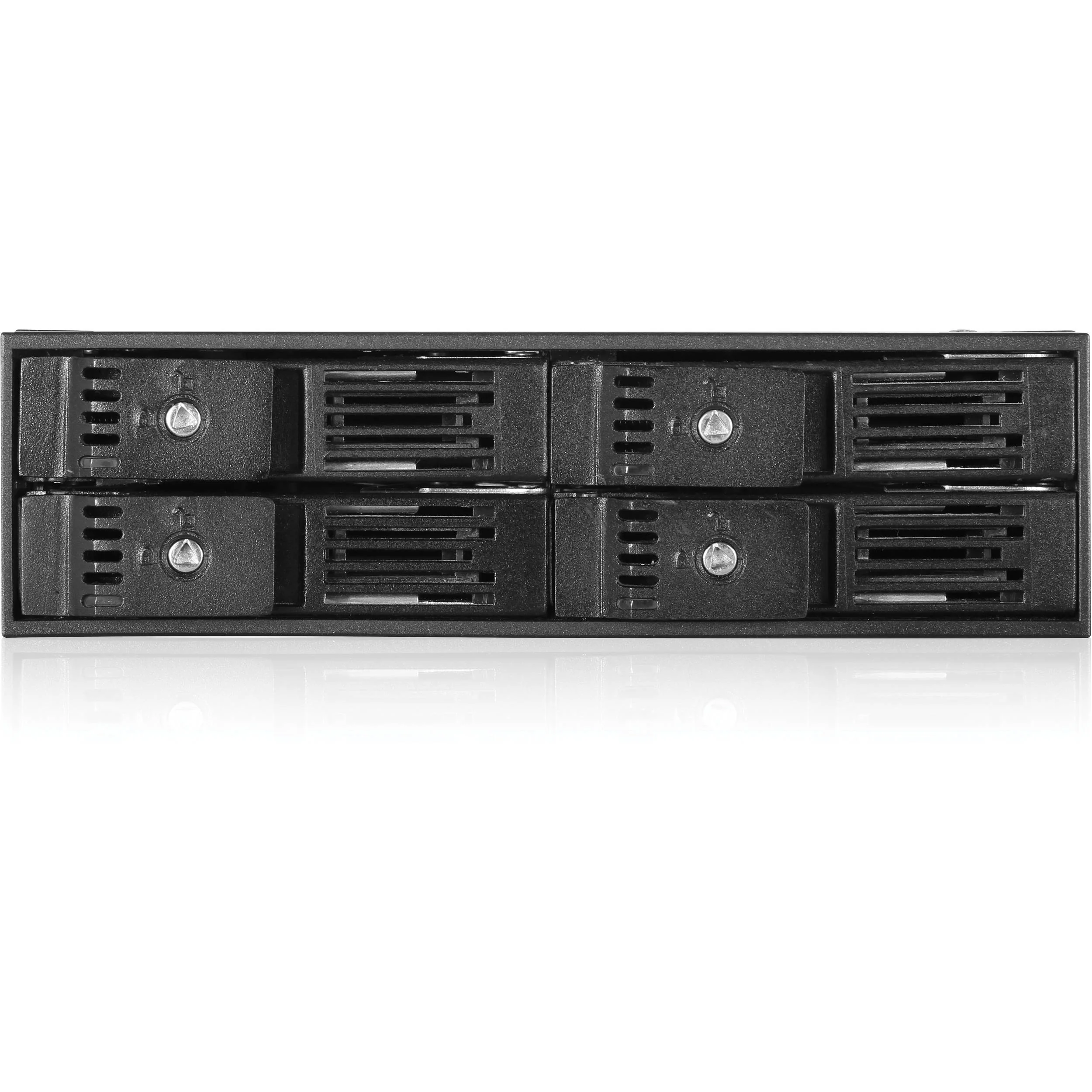 iStarUSA 5.25" to 4 x 2.5" SATA 6 Gb/s Trayless Hot-Swap Cage (Black) - Image 2