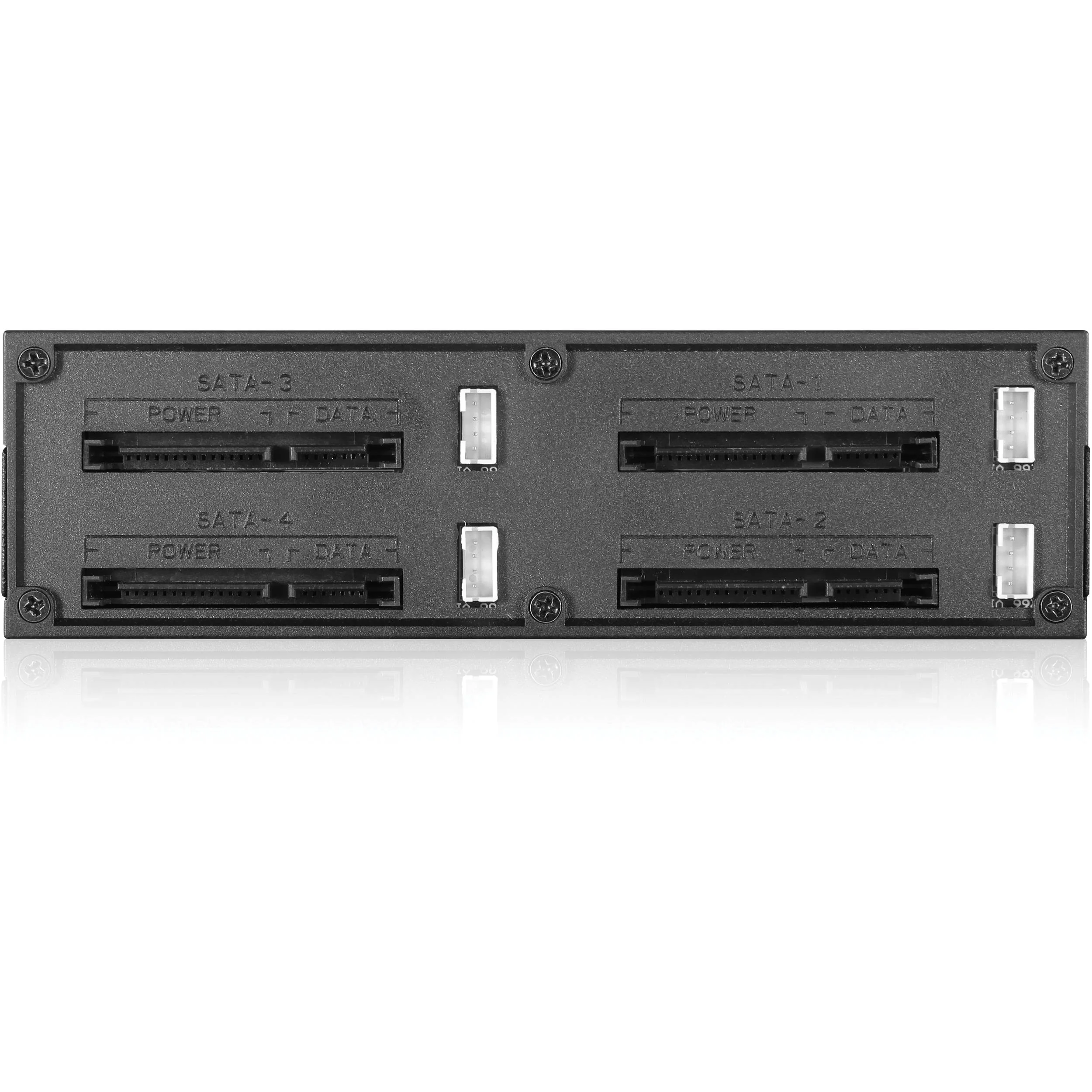iStarUSA 5.25" to 4 x 2.5" SATA 6 Gb/s Trayless Hot-Swap Cage (Black) - Image 3