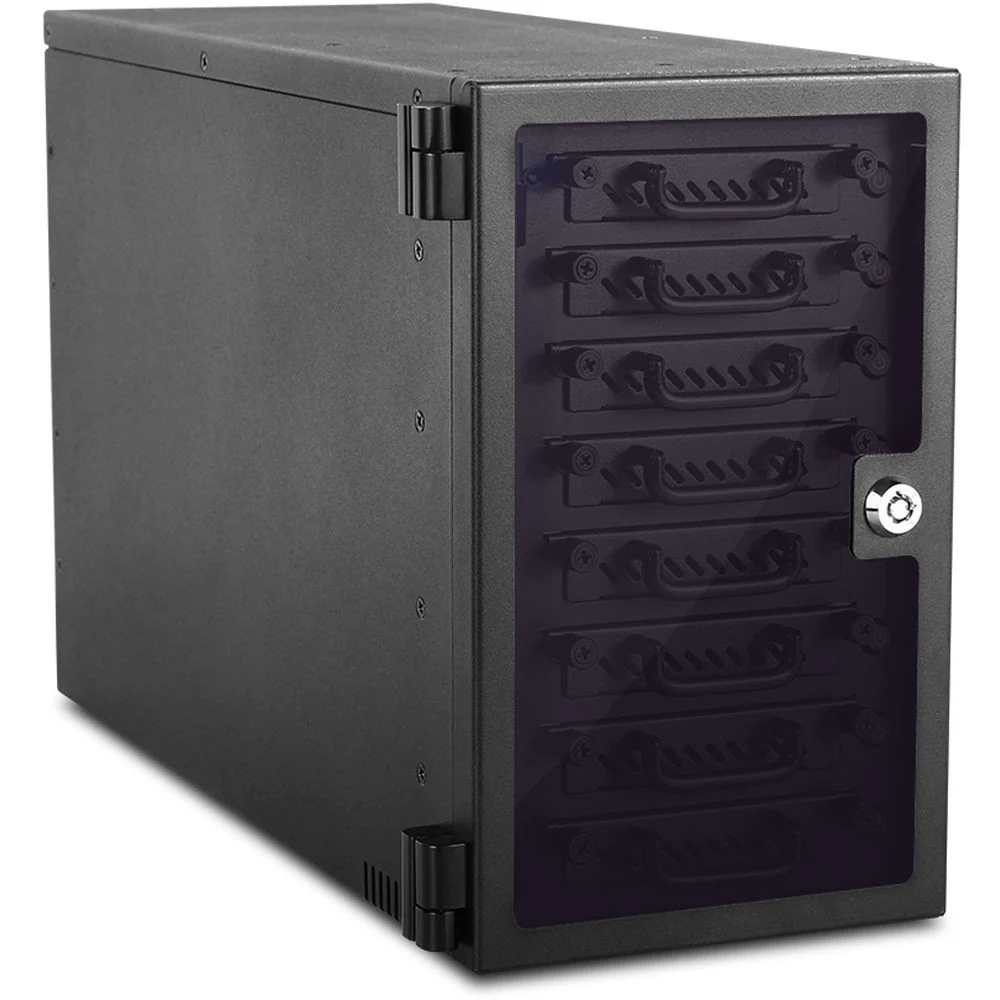 iStarUSA 8-Bay 2.5" SATA 6.0 Gb/s eSATA Hotswap Tower (Black)