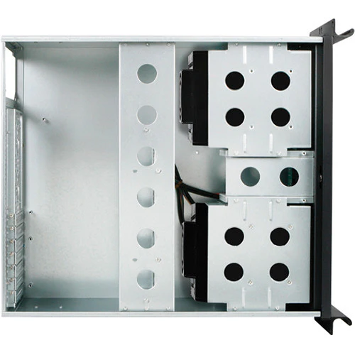 iStarUSA D-416-B10SA 4U Compact Stylish Rackmount Chassis for 10 x 3.5" Hotswap Drives PS2 PSU (Black) - Image 5