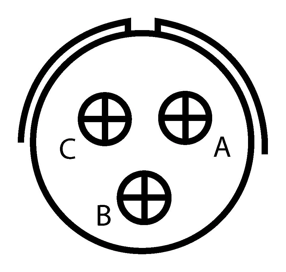 ITT Cannon CA3100E14S-7SBF80A176-05 CA3100E14S-7SBF80A176-05 Circular Connector CA-B Wall Mount Receptacle 3 Contacts Crimp Socket Reverse Bayonet 14S-7 - Image 2
