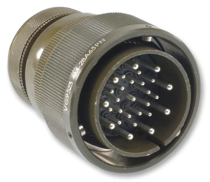 ITT Cannon CA3102E24-22PF80 CA3102E24-22PF80 Circular Connector CA Box Mount Receptacle 4 Contacts Crimp Pin Threaded 24-22