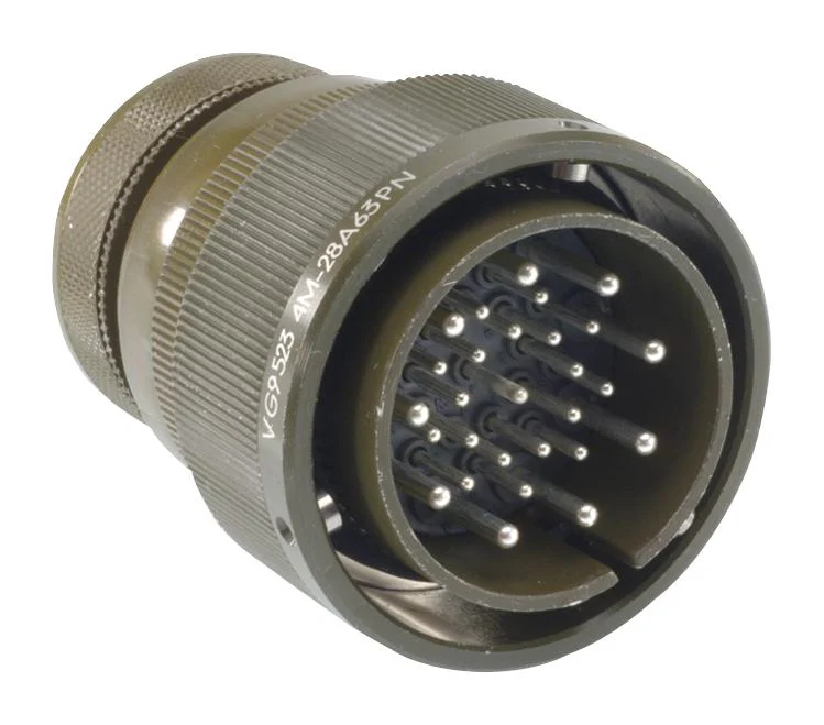 ITT CANNON CA3108E20-15PBF80 Circular Connector, CA Series, MIL-DTL-5015 Series, Right Angle Plug, 7 Contacts, Crimp Pin