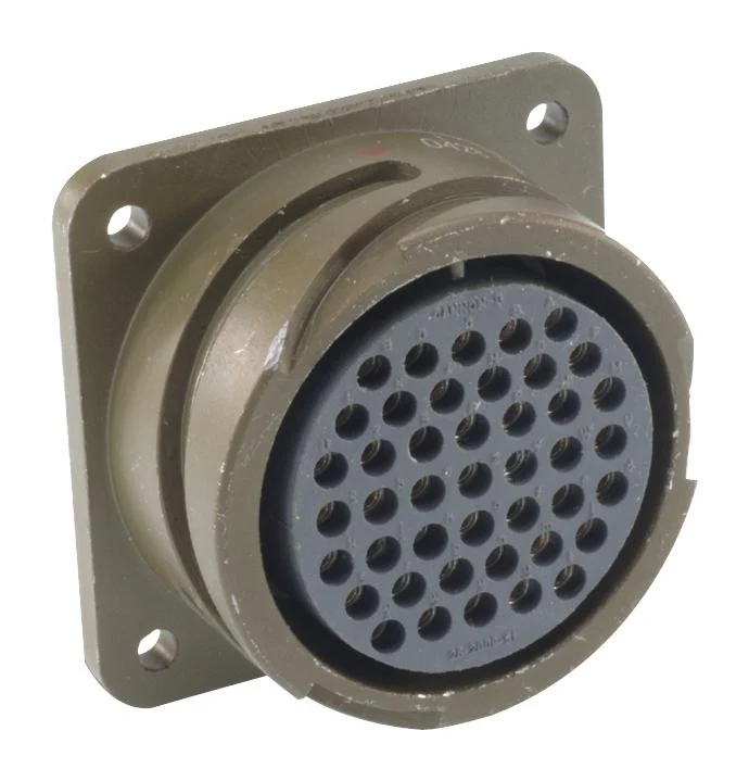 ITT CANNON CA3108F24-28SF80 Circular Connector, CA Series, MIL-DTL-5015 Series, Right Angle Plug, 24 Contacts, Crimp Socket