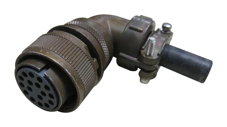ITT CANNON CA3108R24-10S Circular Connector, CA Series, MIL-DTL-5015 Series, Right Angle Plug, 7 Contacts, Solder Socket