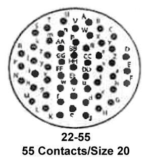 ITT CANNON KPSE01F22-55S Circular Connector, KPS Series, MIL-DTL-26482 Series I, Cable Mount Receptacle, 55 Contacts - Image 2