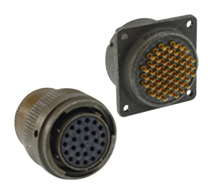 ITT CANNON KPT01E12-10S Circular Connector, KPT Series, MIL-DTL-26482 Series I, Cable Mount Receptacle, 10 Contacts