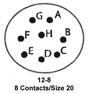 ITT CANNON KPT02E12-8P Circular Connector, KPT Series, MIL-DTL-26482 Series I, Box Mount Receptacle, 8 Contacts - Image 2