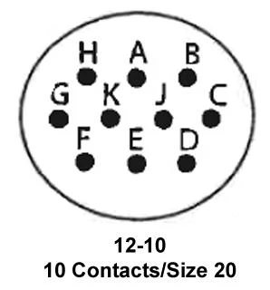 ITT CANNON KPT06A12-10S Circular Connector, KPT Series, MIL-DTL-26482 Series I, Straight Plug, 10 Contacts, Solder Socket - Image 2