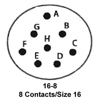 ITT CANNON KPT06F16-8SW Circular Connector, KPT Series, MIL-DTL-26482 Series I, Straight Plug, 8 Contacts, Solder Socket - Image 2