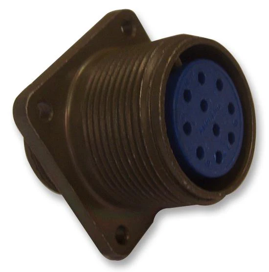 ITT Cannon MS3100E14S-6SF187 MS3100E14S-6SF187 Circular Connector MIL-DTL-5015 Series Wall Mount Receptacle 6 Contacts Solder Socket Threaded