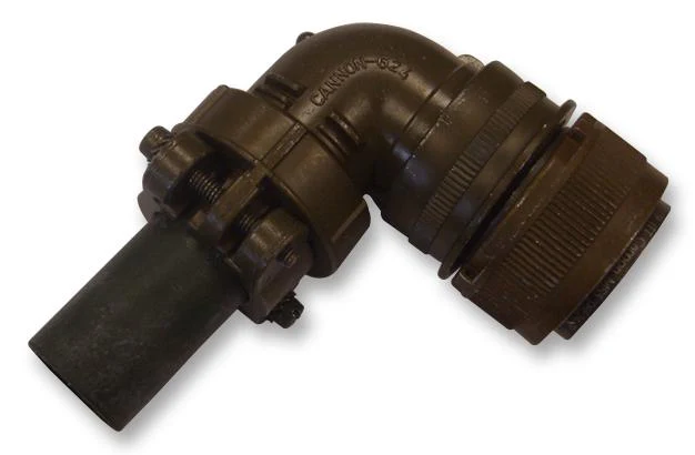 ITT CANNON MS3108E24-10S Circular Connector, MIL-DTL-5015 Series, MS3108 Series, Right Angle Plug, 7 Contacts, Solder Socket