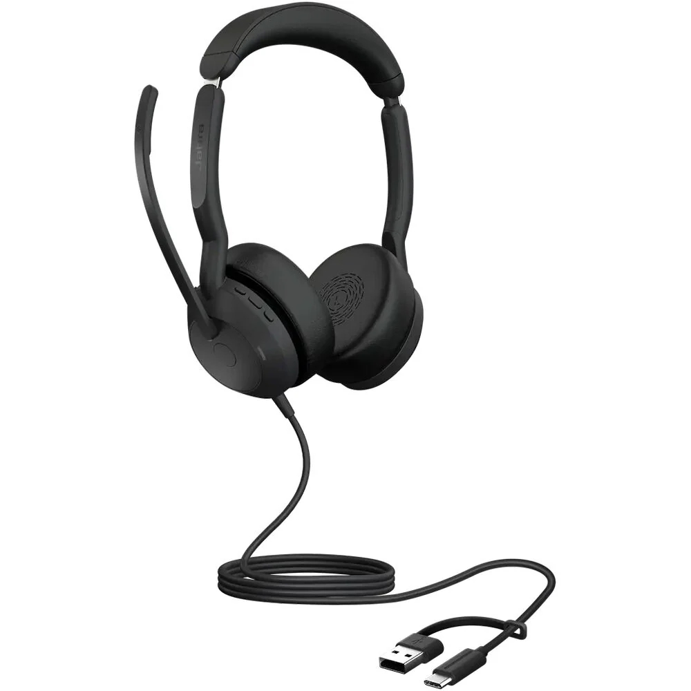 Jabra Evolve2 50 Stereo Wired USB-C/A & Bluetooth Headset (Unified Communications) - Image 2
