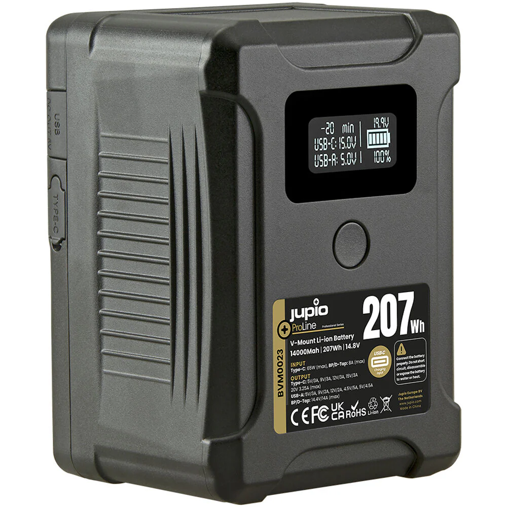 Jupio ProLine Extreme 207Wh Battery with USB-C PD Port (V-Mount)