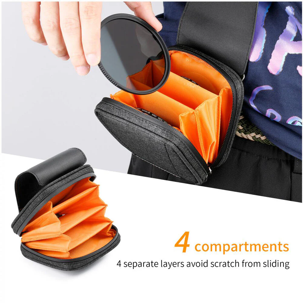 K&F Concept 4-Pocket Circular Filter Case (Up to 95mm) - Image 6